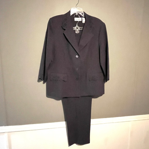 Alfred Dunner Pants - Alfred Dunner Blazer 16 Pants Suit 14 Dark‎ Purple Formal Business Career Office